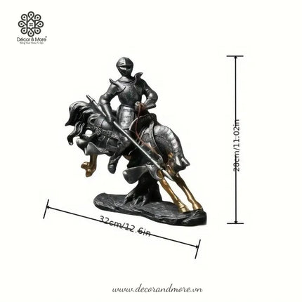 Tượng Kỵ Sĩ Hoàng Gia Décor - Kỵ Chiến Binh La Mã