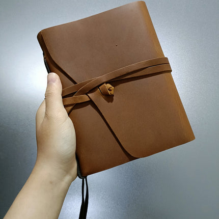 Sổ Da Bò Handmade Cao Cấp Dây Khóa - SO005 MyChapter Notebook