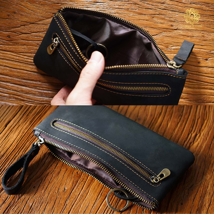 Bóp Đựng Viết Da Bò HandMade Cao Cấp - HB03