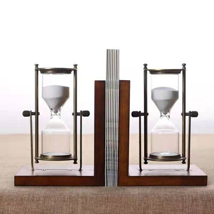 Chặn Sách Đồng Hồ Cát Gỗ