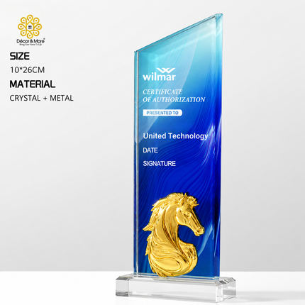 Cúp Vinh Danh Thiên Lý Mã 2026 – Khắc Logo & Nội Dung Theo Yêu Cầu