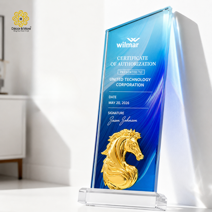 Cúp Vinh Danh Thiên Lý Mã 2026 – Khắc Logo & Nội Dung Theo Yêu Cầu