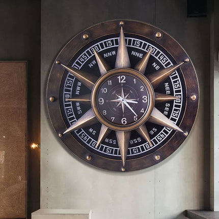 Đồng Hồ Treo Tường La Bàn Vintage