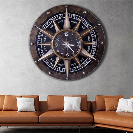 Đồng Hồ Treo Tường La Bàn Vintage