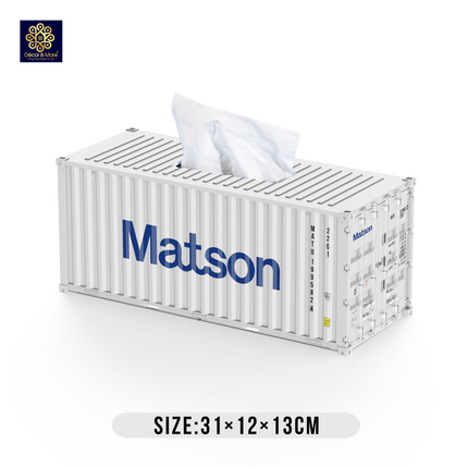 Hộp Khăn Giấy Container Đóng Mở Cửa 31cm