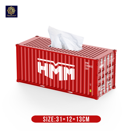 Hộp Khăn Giấy Container Đóng Mở Cửa 31cm