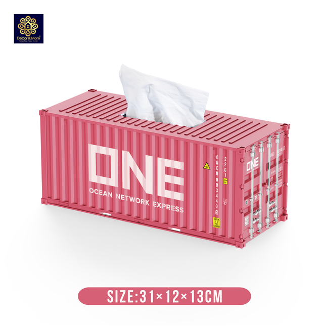 Hộp Khăn Giấy Container Đóng Mở Cửa 31cm