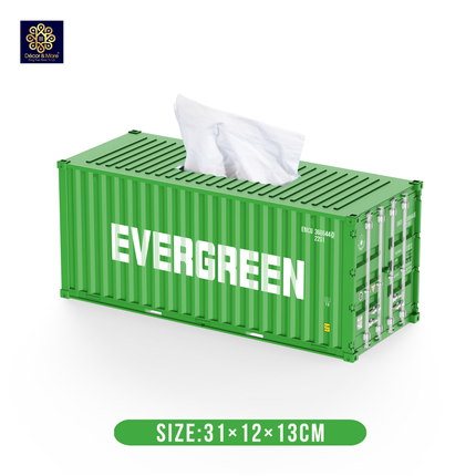 Hộp Khăn Giấy Container Đóng Mở Cửa 31cm