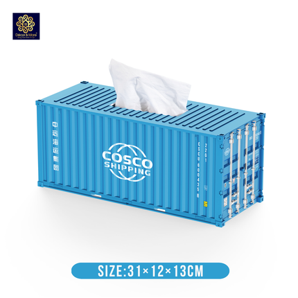 Hộp Khăn Giấy Container Đóng Mở Cửa 31cm