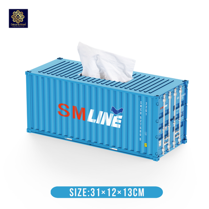Hộp Khăn Giấy Container Đóng Mở Cửa 31cm