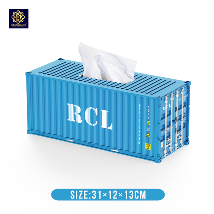 Hộp Khăn Giấy Container Đóng Mở Cửa 31cm