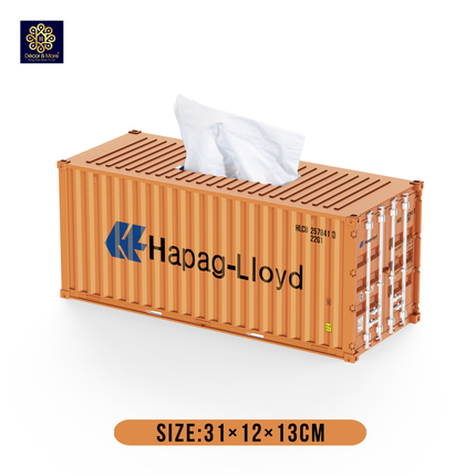 Hộp Khăn Giấy Container Đóng Mở Cửa 31cm