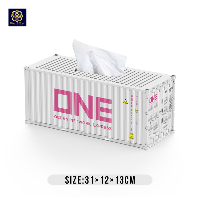 Hộp Khăn Giấy Container Đóng Mở Cửa 31cm