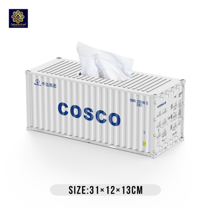 Hộp Khăn Giấy Container Đóng Mở Cửa 31cm