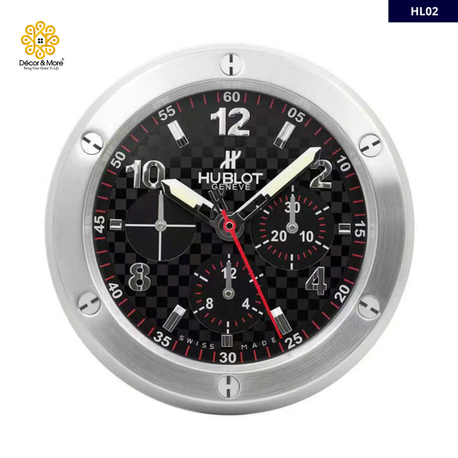 Đồng Hồ Treo Tường HL – Kim Sáng Dạ Quang Luxury