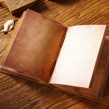 Sổ Da Bò Handmade Cao Cấp Dây Móc Chìa Khóa - SO013 MyChapter Notebook