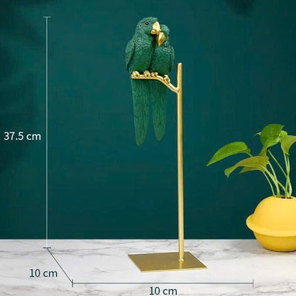 Tượng Vẹt Đôi Nghệ Thuật – Decor Phong Cách Bắc Âu