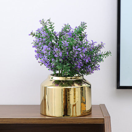 Lọ Hoa Gốm Vàng Kim Bắc Âu Décor Luxury