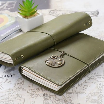 Sổ Da Bò Handmade Cao Cấp - Khoá Dây - SO025 - MyChapter Notebook