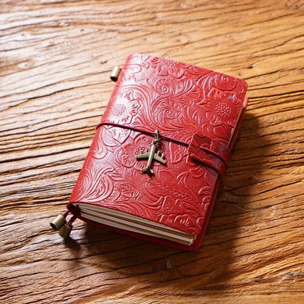 Sổ Tay Da Bò Handmade Cao Cấp - Notebook Khoá Dây Hoa Văn - SO024 MyChapter Notebook