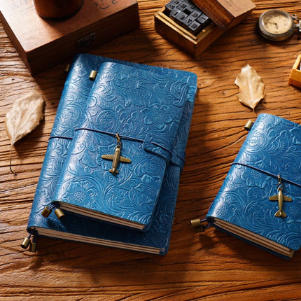 Sổ Tay Da Bò Handmade Cao Cấp - Notebook Khoá Dây Hoa Văn - SO024 MyChapter Notebook