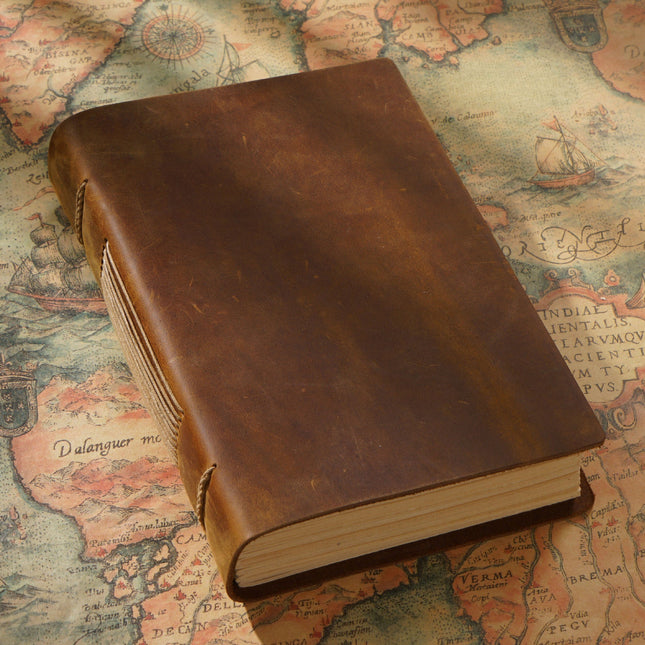Sổ Da Bò Đứng Và Ngang - Trơn Và Hoa Văn - SO002 MyChapter Notebook
