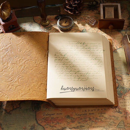 Sổ Da Bò Đứng Và Ngang - Trơn Và Hoa Văn - SO002 MyChapter Notebook