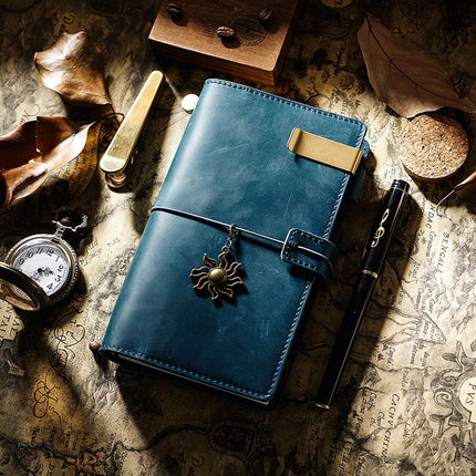 Sổ Tay Da Bò Thủ Công Cao Cấp Notebook Khoá Dây - SO016 MyChapter Notebook