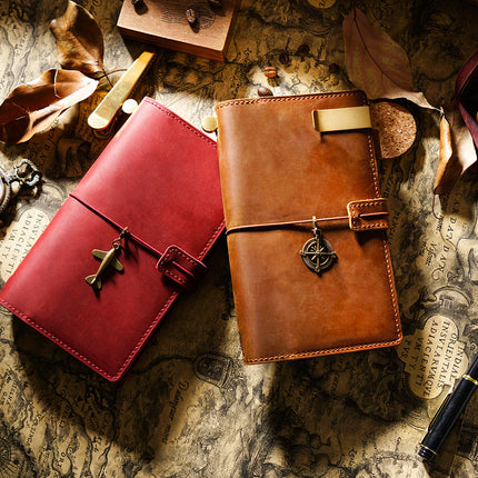 Sổ Tay Da Bò Thủ Công Cao Cấp Notebook Khoá Dây - SO016 MyChapter Notebook