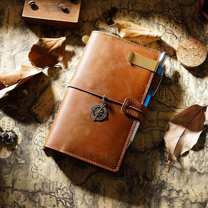 Sổ Tay Da Bò Thủ Công Cao Cấp Notebook Khoá Dây - SO016 MyChapter Notebook
