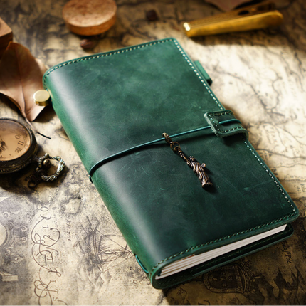 Sổ Tay Da Bò Thủ Công Cao Cấp Notebook Khoá Dây - SO016 MyChapter Notebook