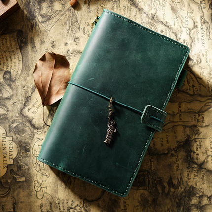 Sổ Tay Da Bò Thủ Công Cao Cấp Notebook Khoá Dây - SO016 MyChapter Notebook