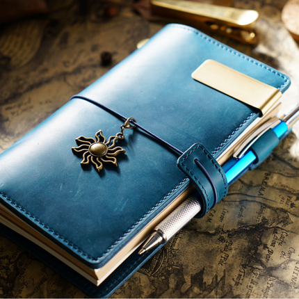 Sổ Tay Da Bò Thủ Công Cao Cấp Notebook Khoá Dây - SO016 MyChapter Notebook