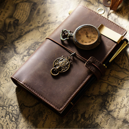 Sổ Tay Da Bò Thủ Công Cao Cấp Notebook Khoá Dây - SO016 MyChapter Notebook