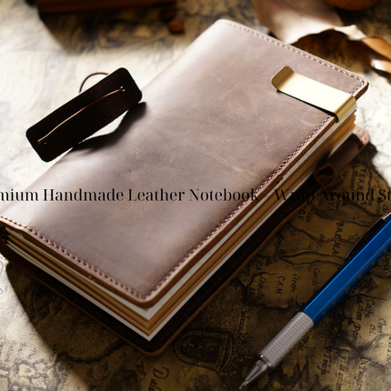 Sổ Tay Da Bò Thủ Công Cao Cấp Notebook Khoá Dây - SO016 MyChapter Notebook