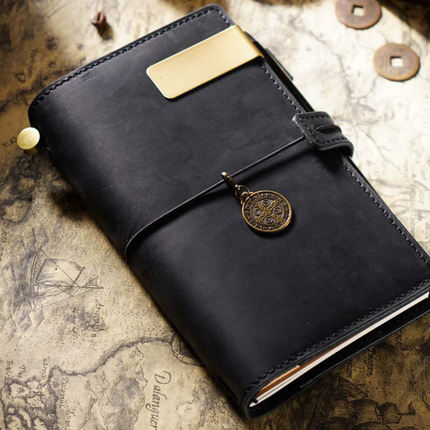 Sổ Tay Da Bò Thủ Công Cao Cấp Notebook Khoá Dây - SO016 MyChapter Notebook