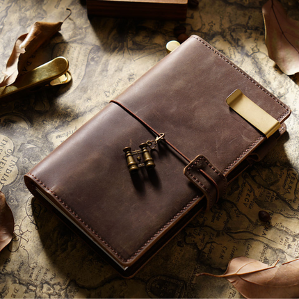Sổ Tay Da Bò Thủ Công Cao Cấp Notebook Khoá Dây - SO016 MyChapter Notebook