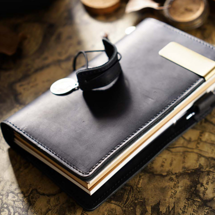 Sổ Tay Da Bò Thủ Công Cao Cấp Notebook Khoá Dây - SO016 MyChapter Notebook