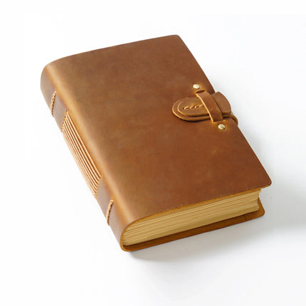 Sổ Da Bò Handmade Cao Cấp Khóa Cài - SO012 MyChapter Notebook