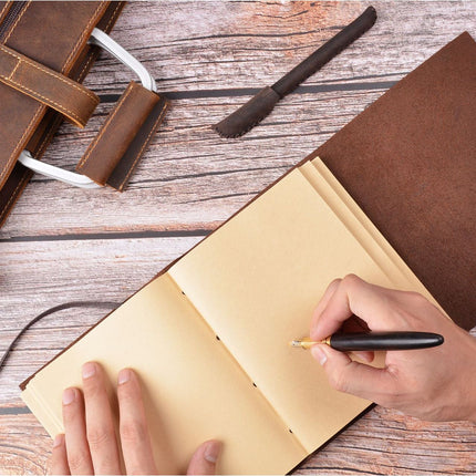 Sổ Da Bò Handmade Cao Cấp Dây Khóa - SO005 MyChapter Notebook