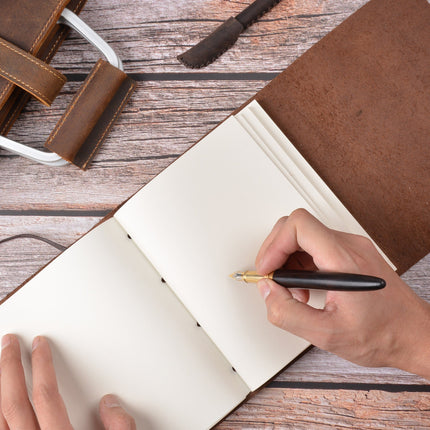 Sổ Da Bò Handmade Cao Cấp Dây Khóa - SO005 MyChapter Notebook