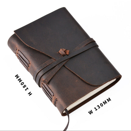 Sổ Da Bò Handmade Cao Cấp Dây Khóa - SO005 MyChapter Notebook
