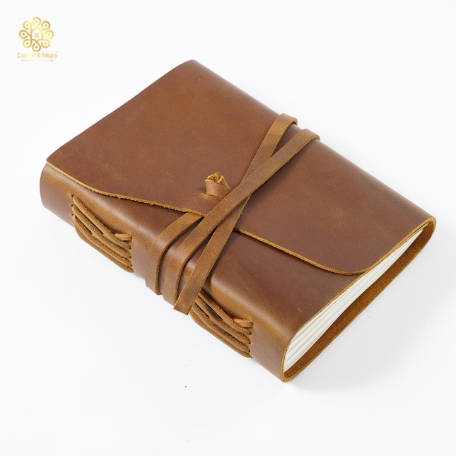 Sổ Da Hanmade Khoá Dây Cao Cấp - SO031