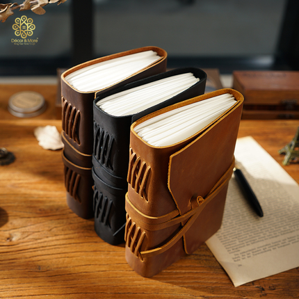Sổ Da Hanmade Khoá Dây Cao Cấp - SO031