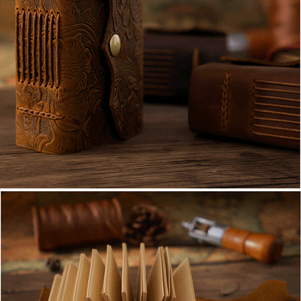 Sổ Tay Da Bò Handmade Cao Cấp Cỡ Nhỏ - SO006