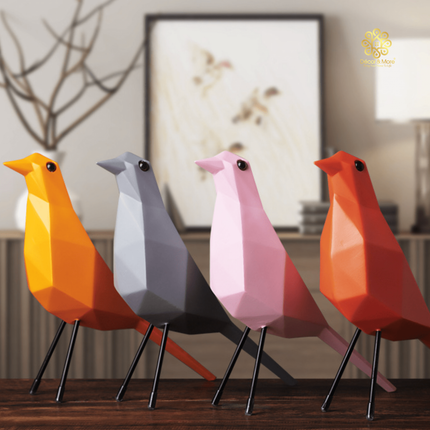 Tượng Chim Nhà Eames Lập Phương