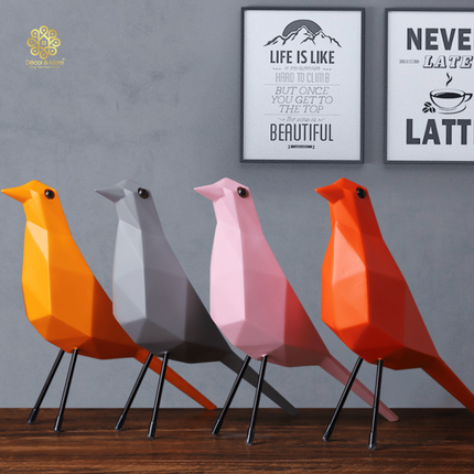 Tượng Chim Nhà Eames Lập Phương