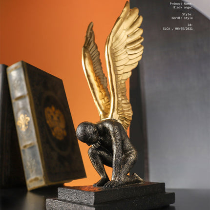 Tượng Thiên Thần Đen - Black Angel