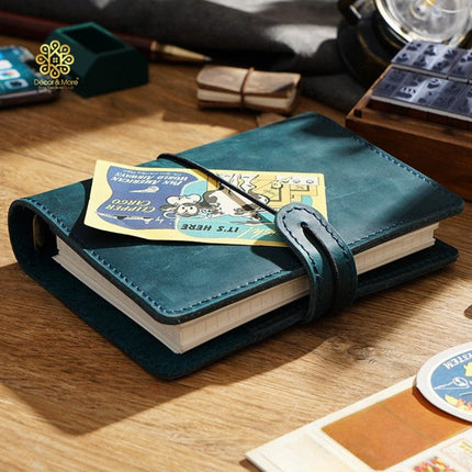 Sổ Da Bò Handmade Cao Cấp Thay Lõi Khoá Dây - SO015 MyChapter Notebook