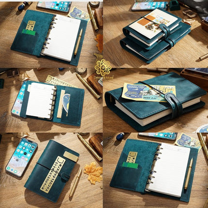 Sổ Da Bò Handmade Cao Cấp Thay Lõi Khoá Dây - SO015 MyChapter Notebook